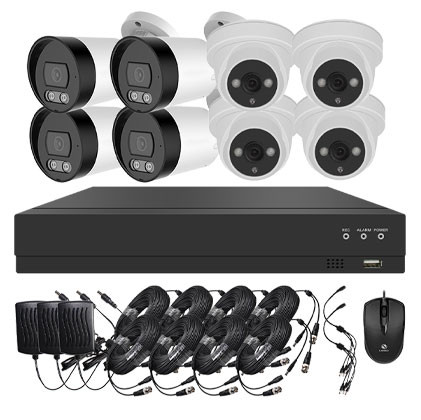 kit vidéo-surveillance 4 caméras HD + enregistreur 1To AHD 4 canaux