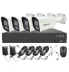 Système vidéosurveillance XVR 4 canaux + 4 fusées 8MP + câbles offerts