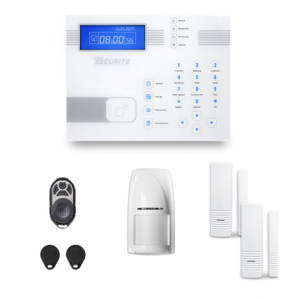 Tike Securite - Alarme maison sans fil SHB47 GSM/IP avec option GSM incluse  - Alarme connectée - Rue du Commerce