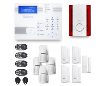 Tike Securite - Alarme Maison Sans Fil DNB37 Compatible Box internet et GSM  - Alarme connectée - Rue du Commerce