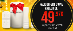 OFFRE SPECIALE : Un pack accessoires contenant 1 détecteur d'ouverture, 1 détecteur de mouvement et 1 télécommande OFFERT dès 249€ d'achat ! Non cumulable - valable jusqu'au 10/12/2025