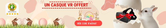 OFFRE SPÉCIALE : Pour tout achat dès 110€, un casque VR offert. Offre valable jusqu’au 06/04/2026 inclus.