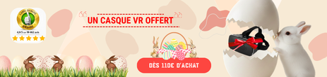 OFFRE SPÉCIALE : Pour tout achat dès 110€, un casque VR offert. Offre valable jusqu’au 06/04/2026 inclus.